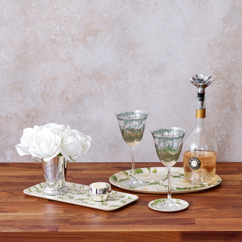 Giardino Wine Glass: Forest Green