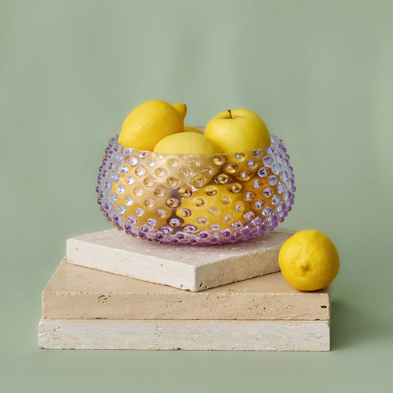 Hobnail Bowl - Large - Lilac Bloom