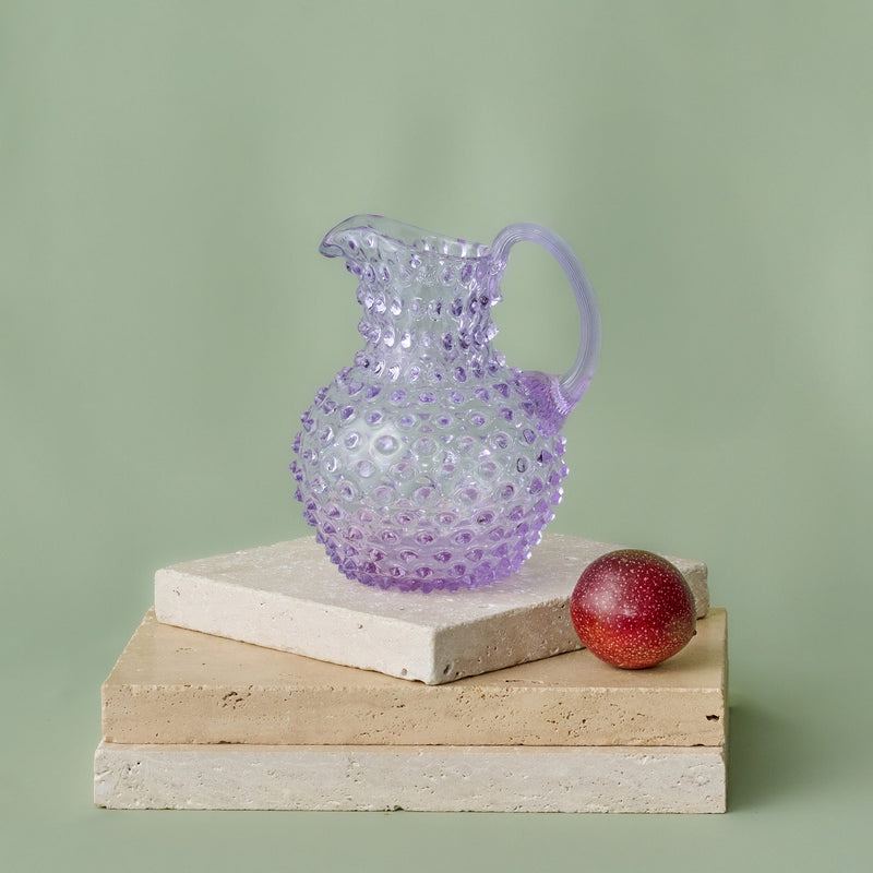Hobnail Jug - Creamer - Lilac Bloom