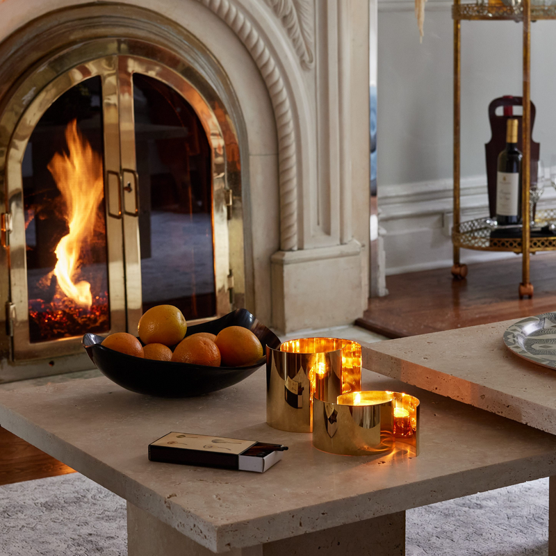 Infinity Candleholder - Large Brass