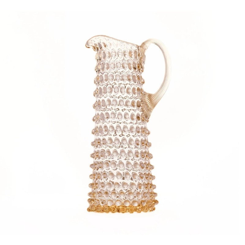 Hobnail Jug - Tall - Apricot Chiffon