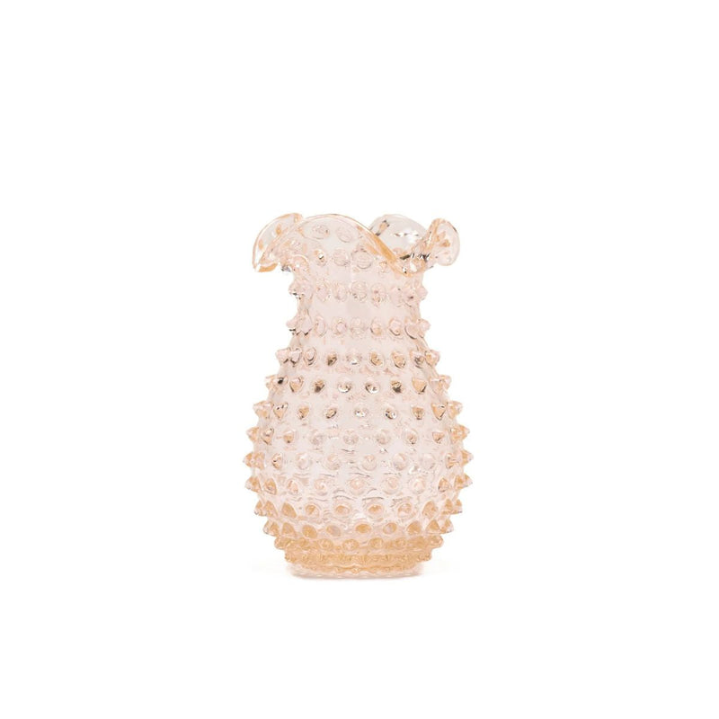 Hobnail Vase - Petal - Apricot Chiffon