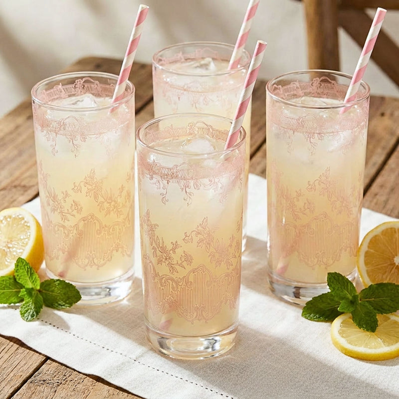 Giardino Highball Glass: Pink