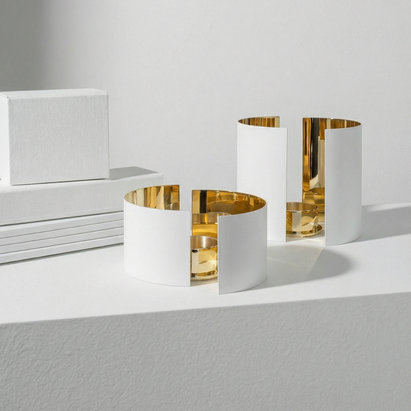 Infinity Candleholder - Small White: Designed by Bernadotte & Kylberg