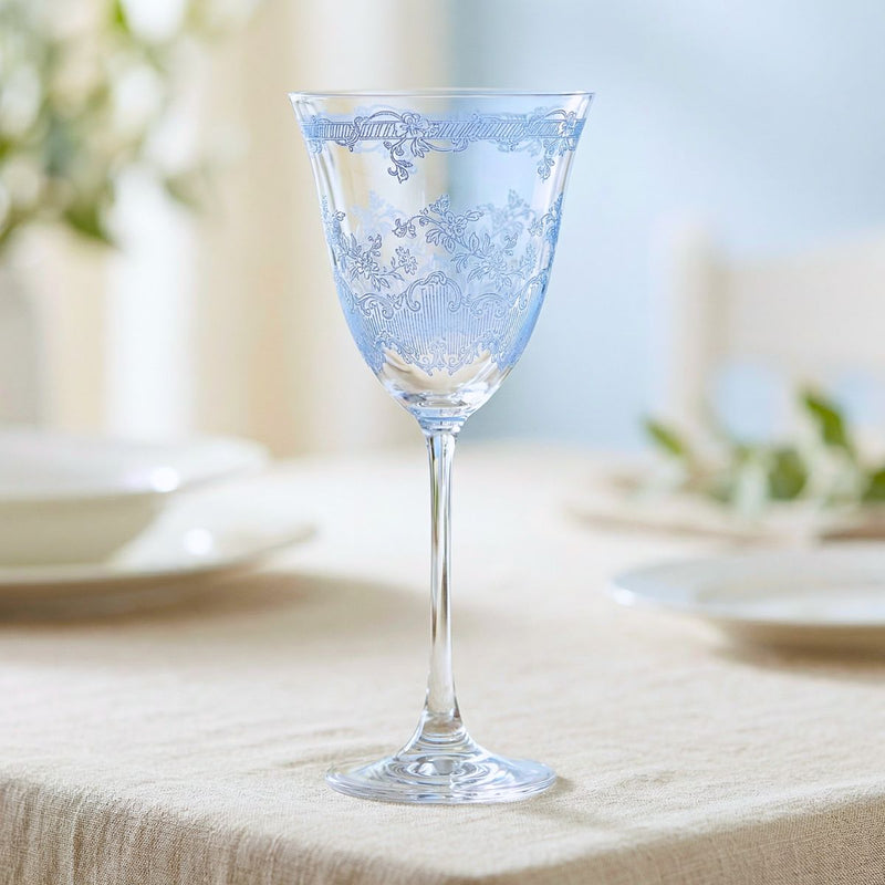 Giardino Wine Glass: Blue