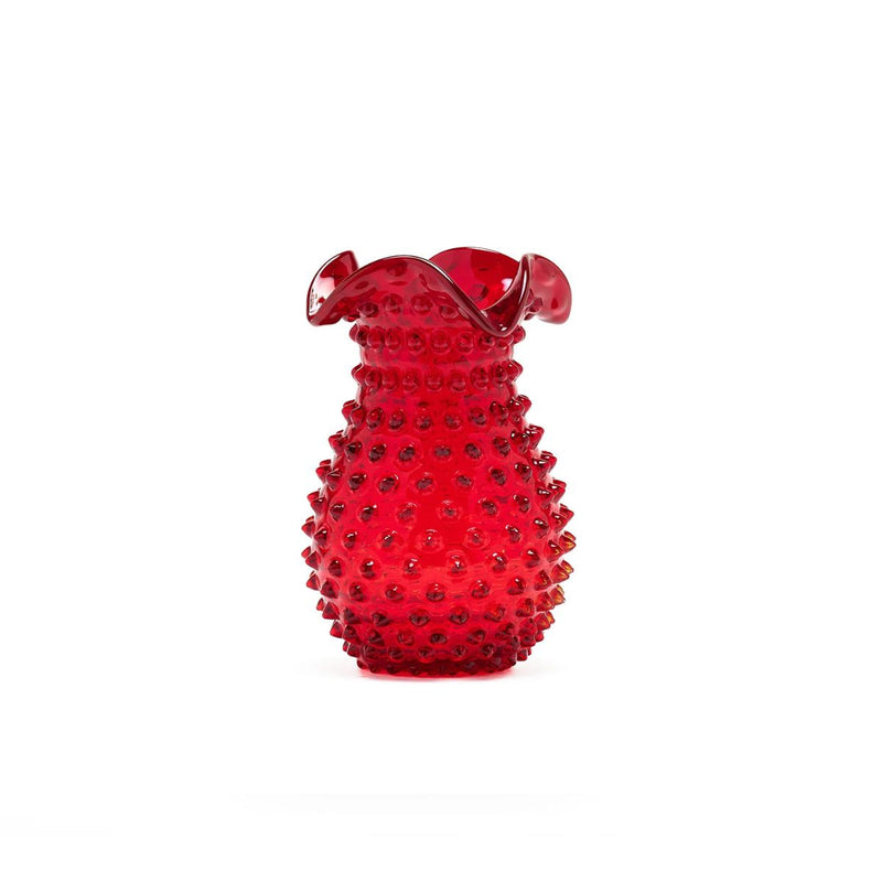 Hobnail Vase - Petal - Holly Berry