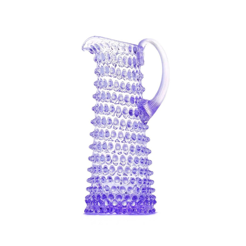 Hobnail Jug - Tall - Lilac Bloom