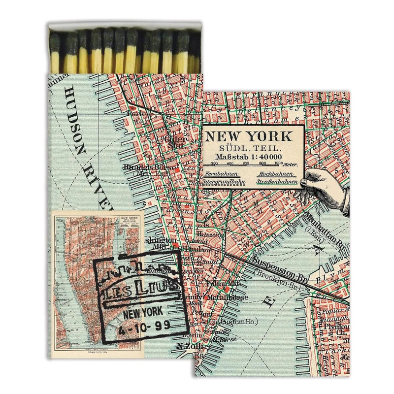 Warm Wishes Designer Matches - Map of New York City