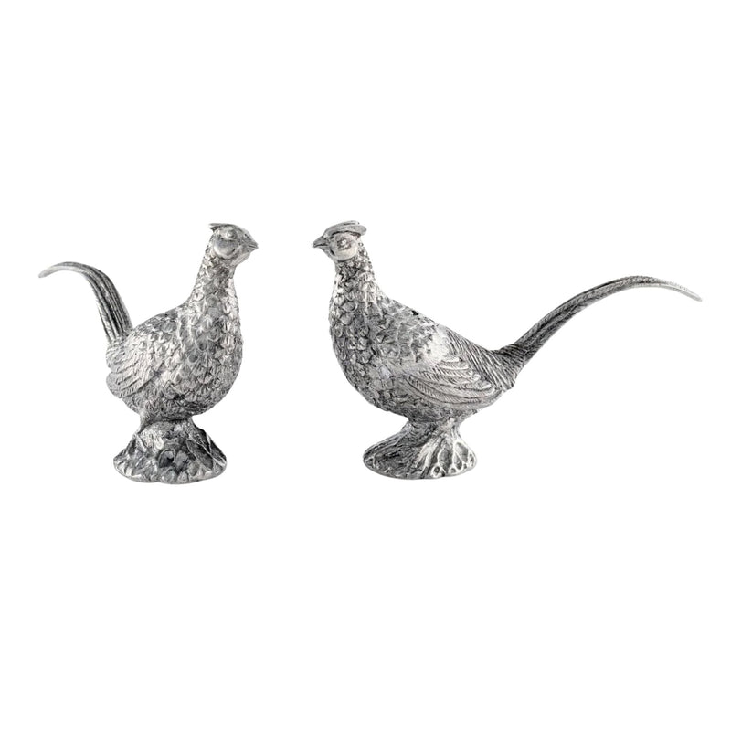 Pewter Pheasants Salt & Pepper Set