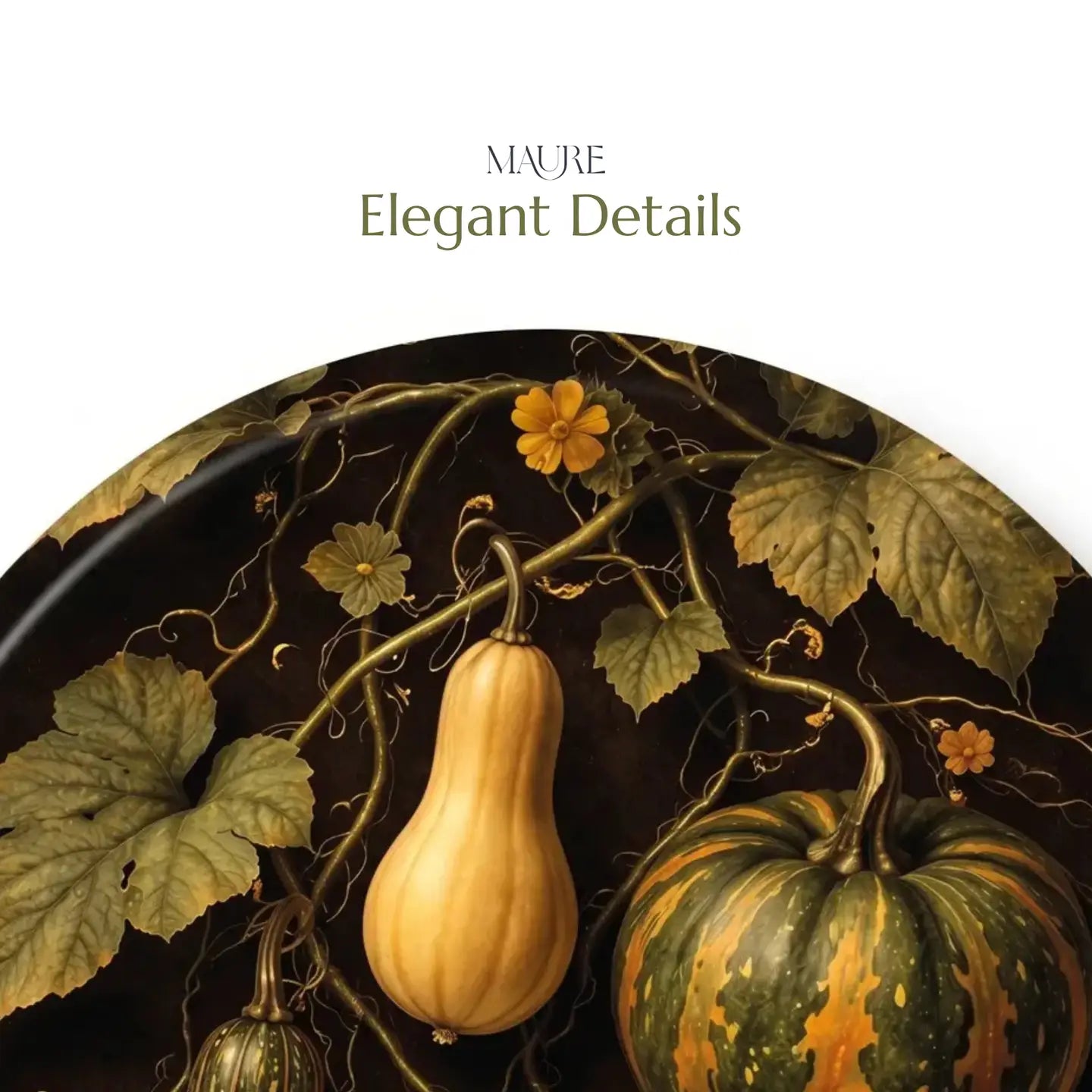 Heirloom Harvest Decorative Birchwood Tray - Mini Round - Set of 2