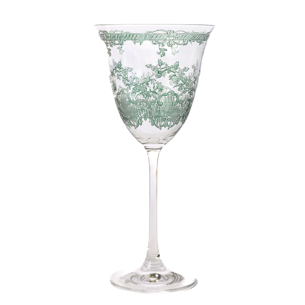 Giardino Wine Glass: Forest Green
