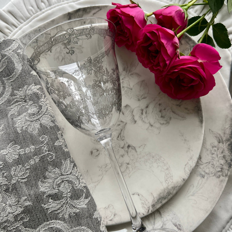 Giardino Wine Glass: Grey