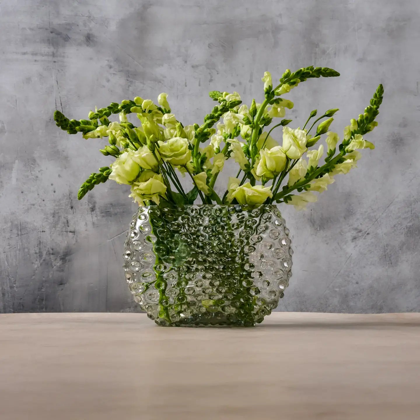 Hobnail Vase - Optic - Smokey Quartz
