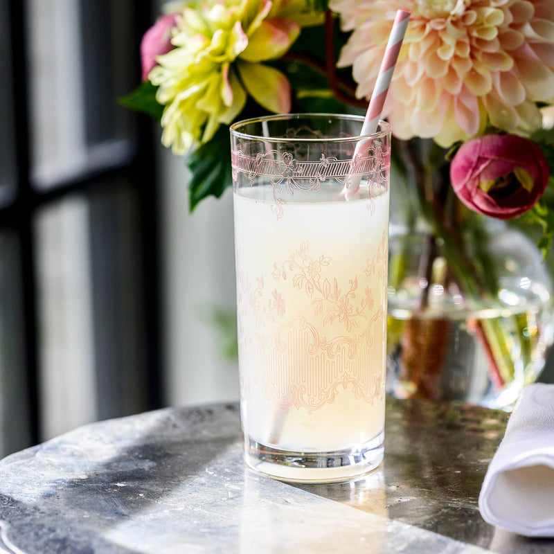 Giardino Highball Glass: Pink