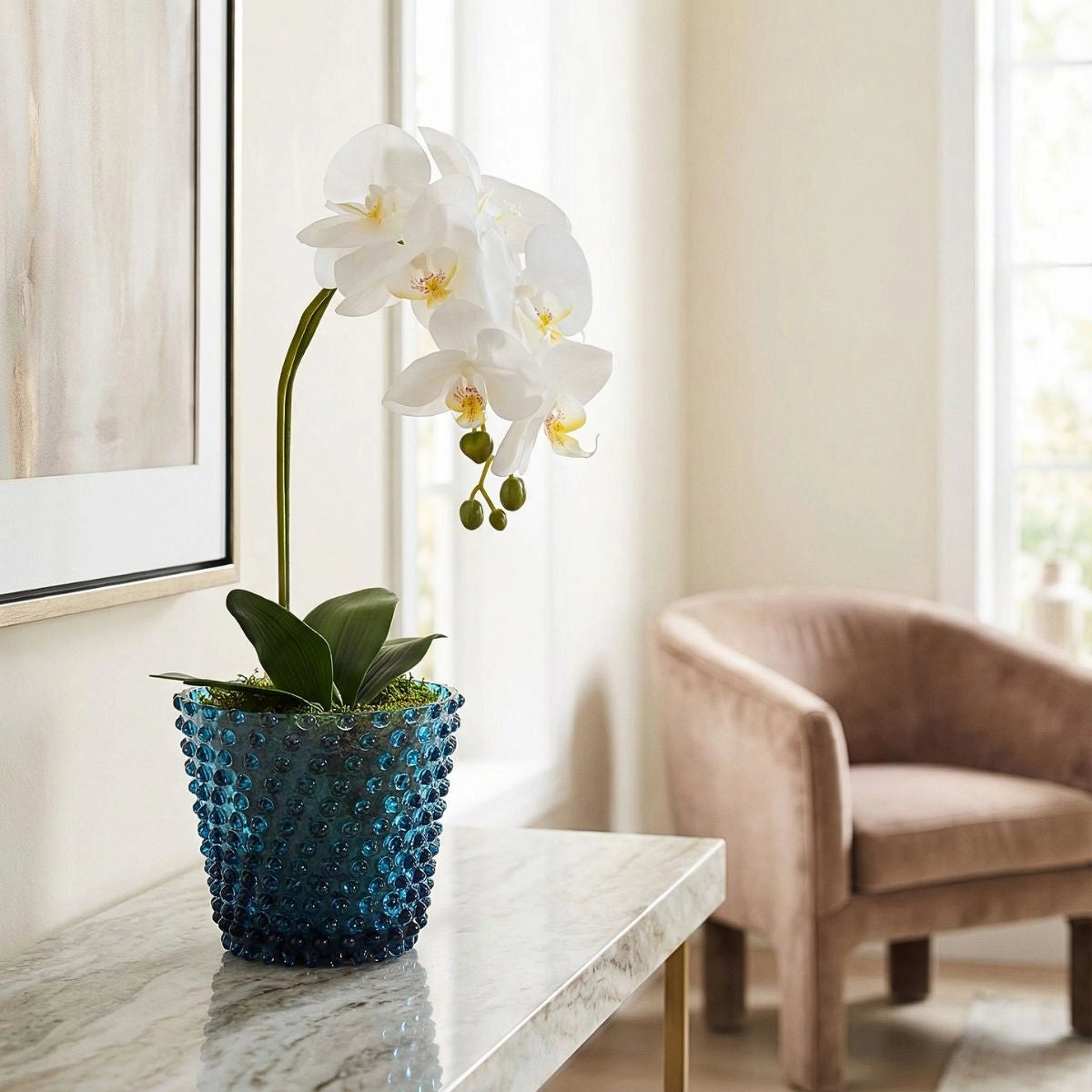 Hobnail Planter - Small - Midnight Blue