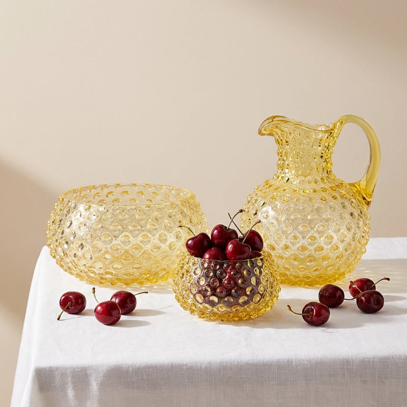 Hobnail Bowl - Large - Limoncello Yellow