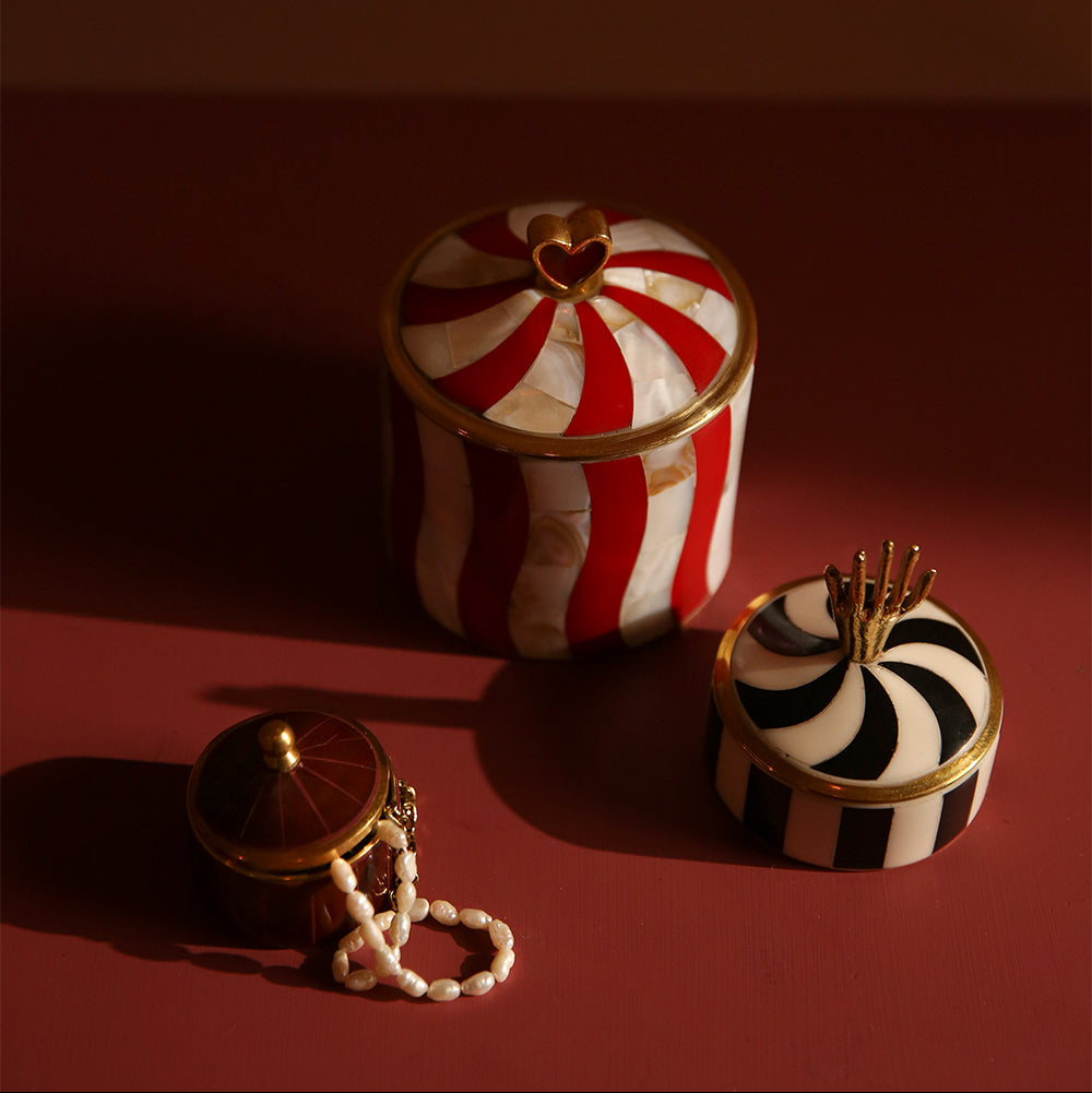 Bailey Circus Box - Small - Burgundy