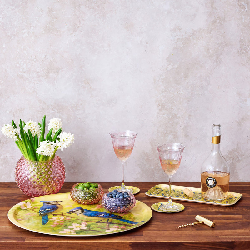 Giardino Wine Glass: Pink