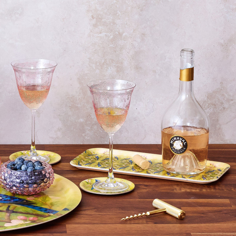 Giardino Wine Glass: Pink