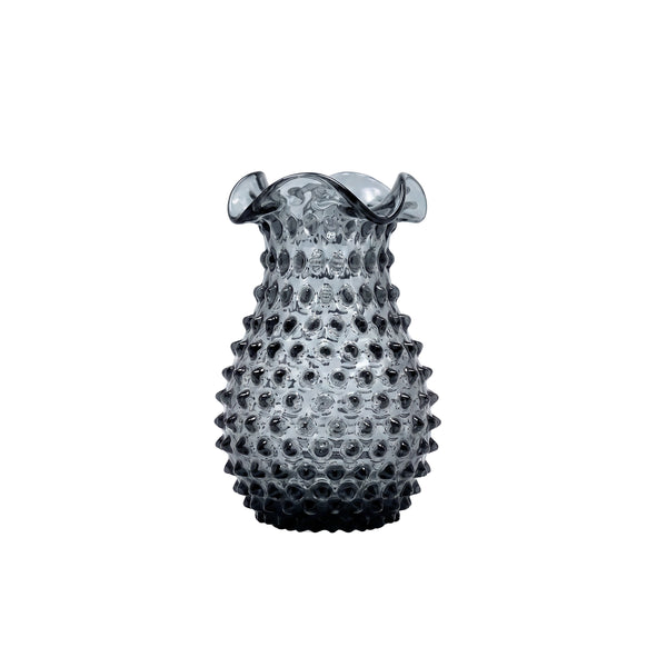 Hobnail Vase - Petal - Charcoal Haze
