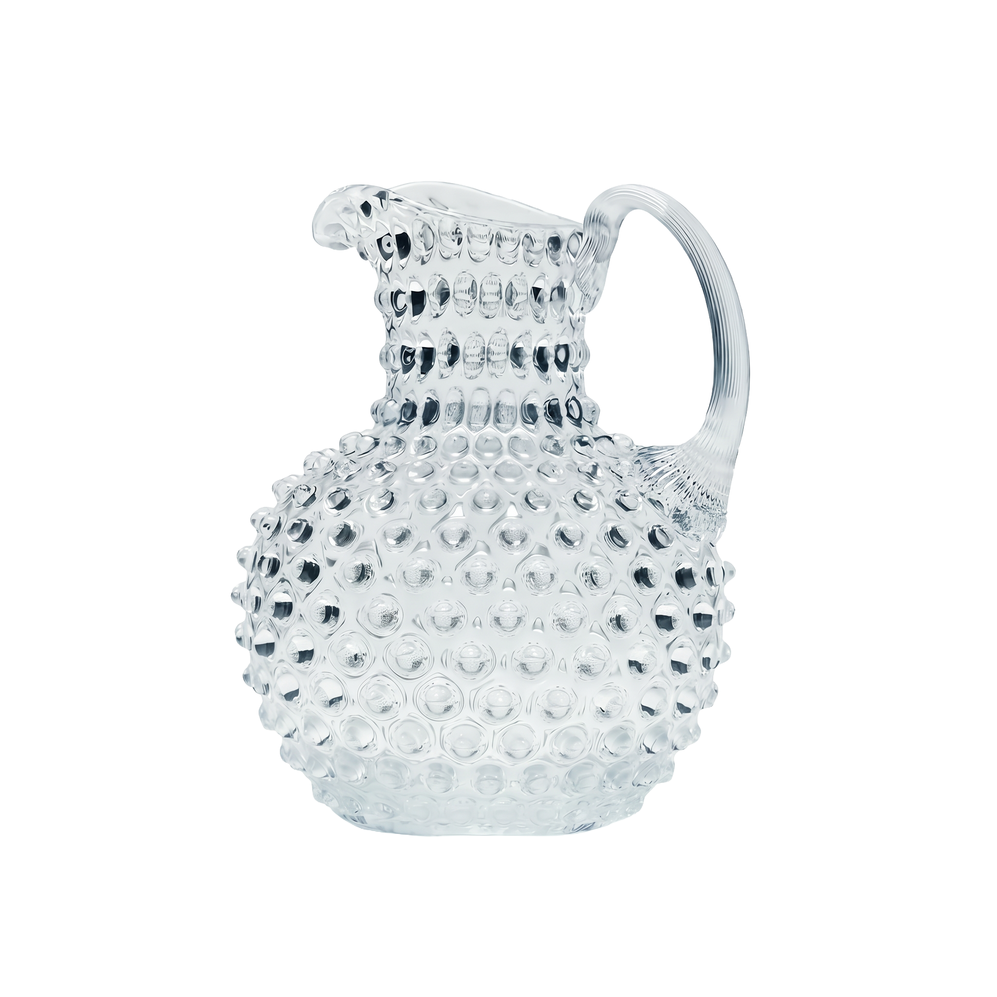 Limited Edition: Hobnail Jug - Large - Clear Blue