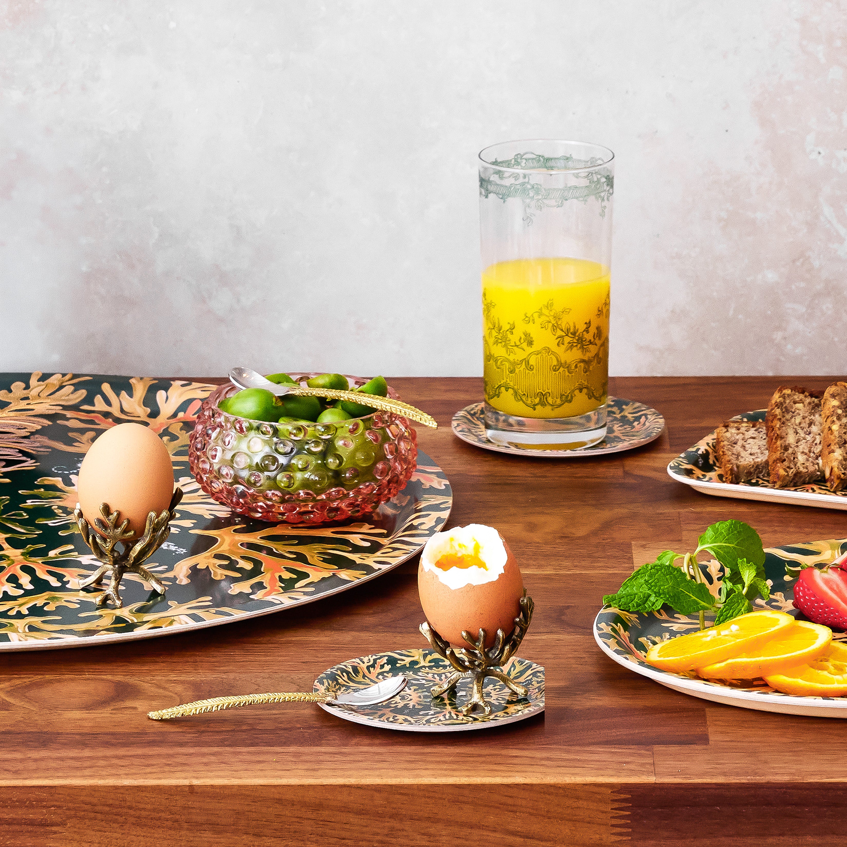 Marie Coral Egg Cup Set of 2