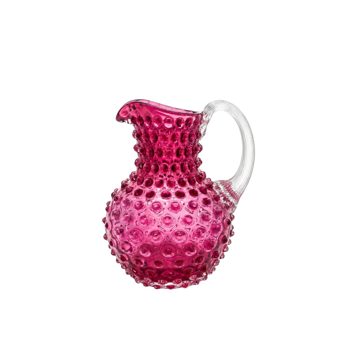 Limited Edition: Hobnail Jug - Creamer - Raspberry Pink