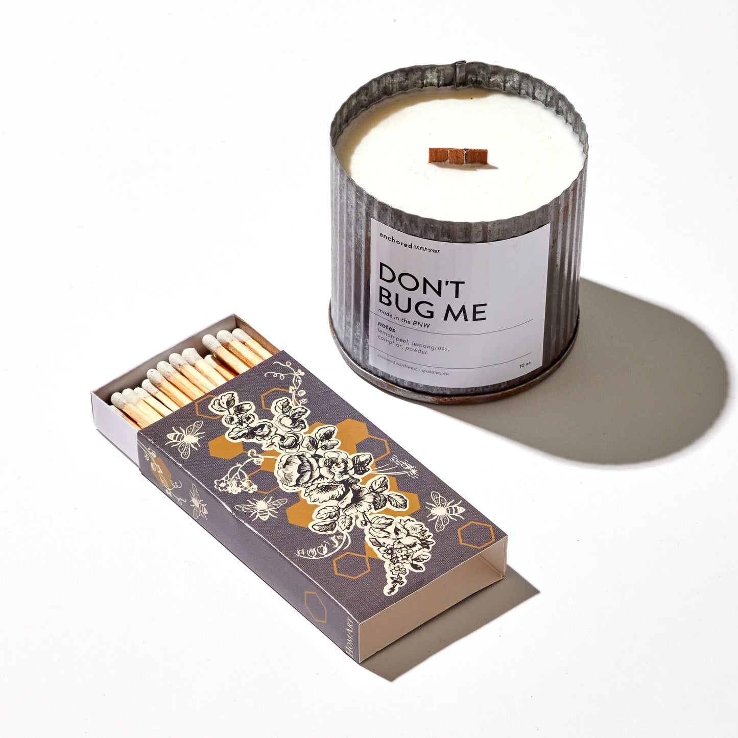 Candle + Matches Set - Unique Gardening Gift