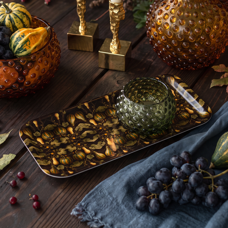Heirloom Harvest Narrow Birchwood Small Decorative Tray