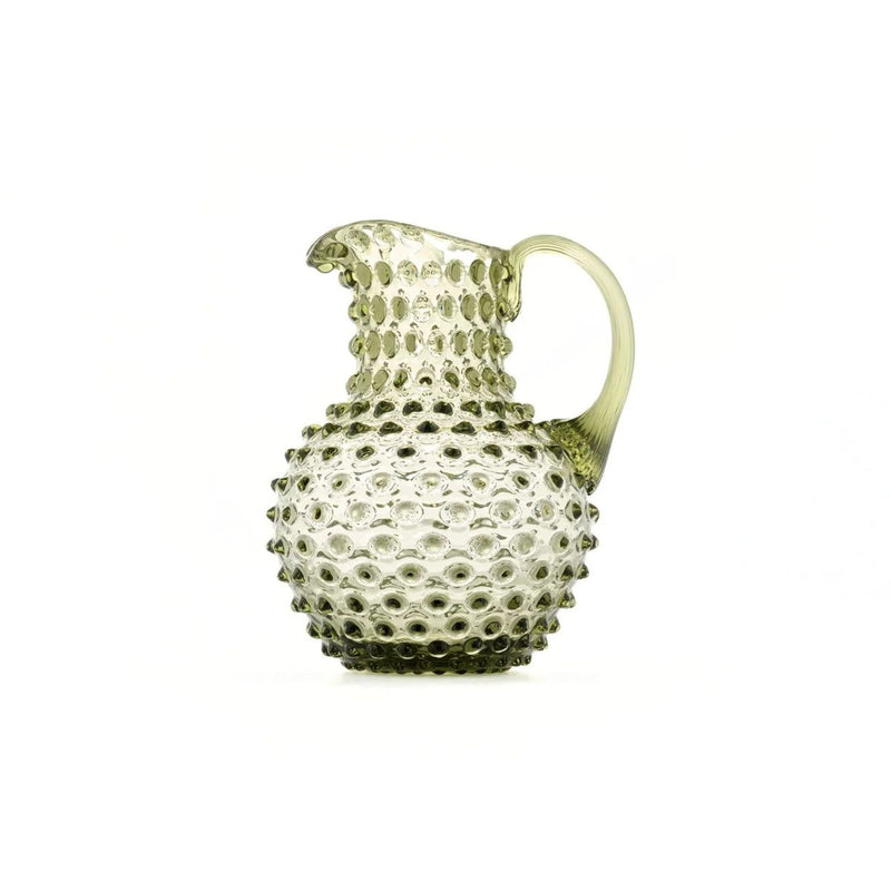 Hobnail Jug - Creamer - Moss Green