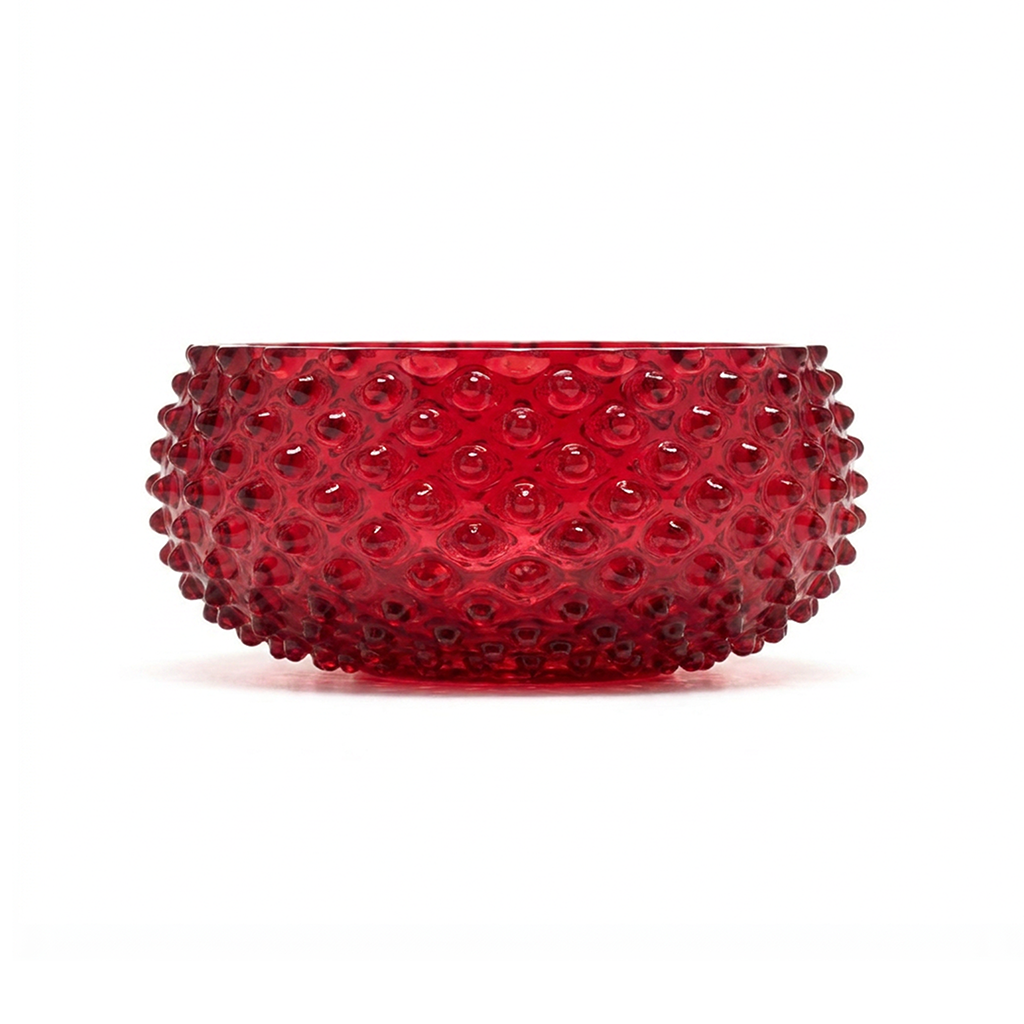 Hobnail Bowl - Large - Holly Berry