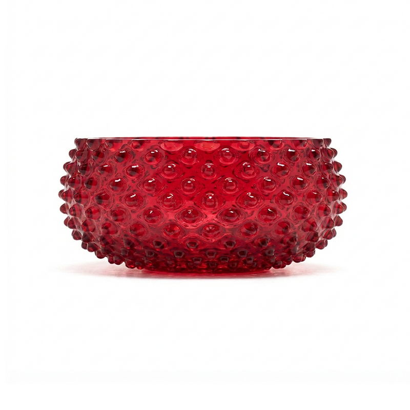 Hobnail Bowl - Large - Holly Berry
