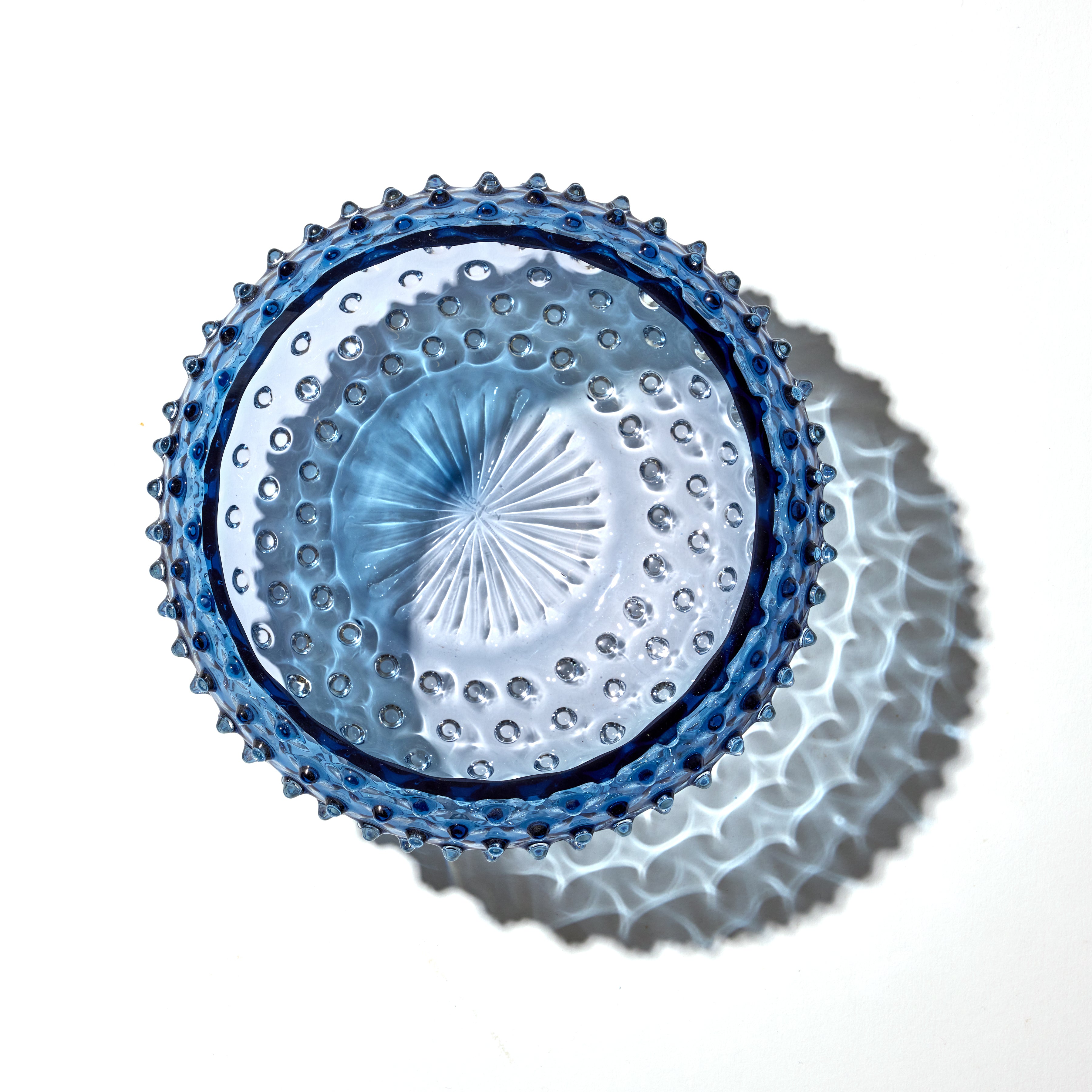Underlay Blue Smoke Hobnail Bowl