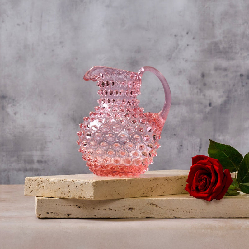 Hobnail Jug - Creamer - Petal Pink