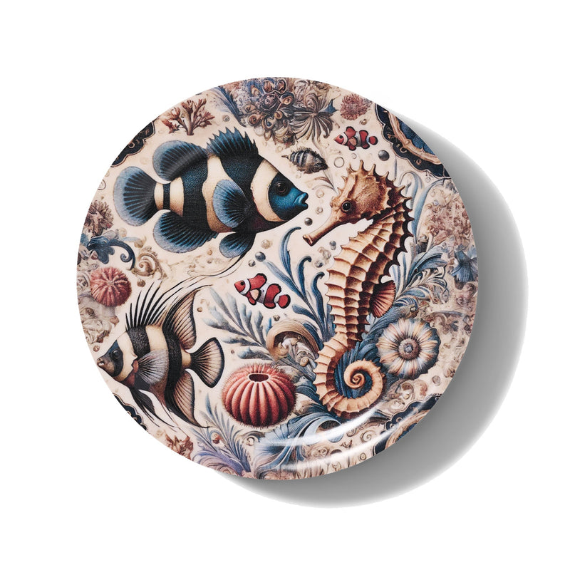 Seahorse Mini Birchwood Tray Set of 2