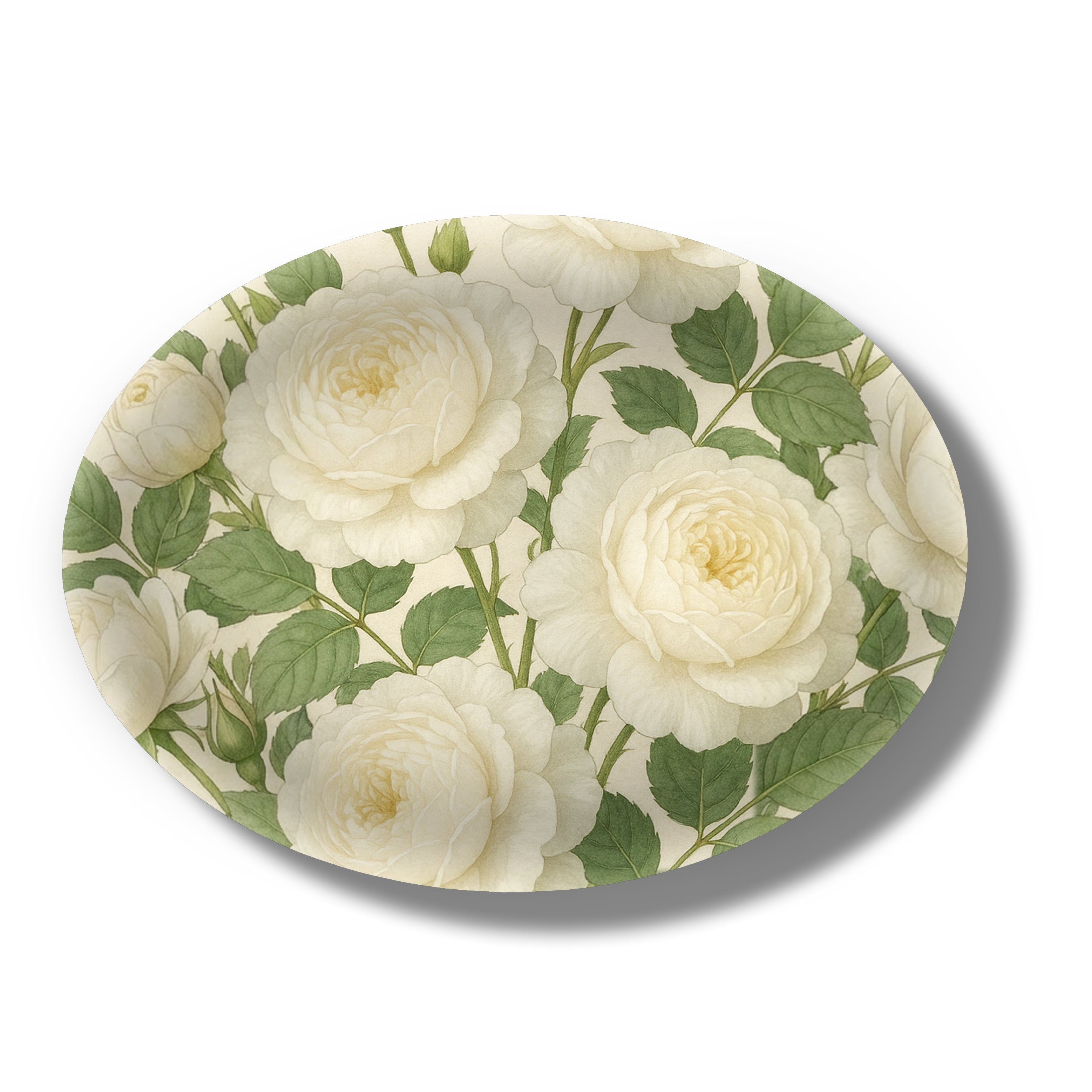 English Garden Birchwood Decorative Tray - Oval