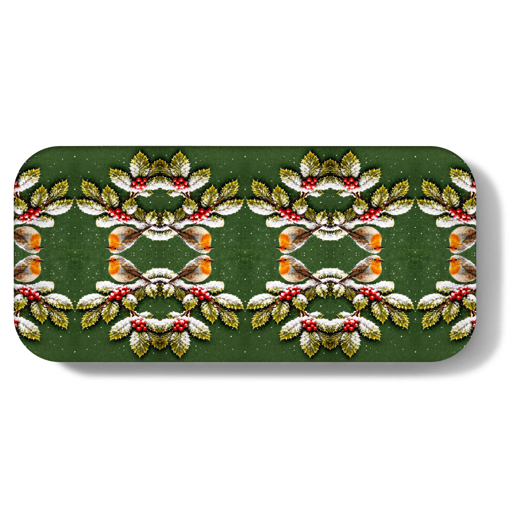 First Snowfall Narrow Birchwood Small Decorative Tray