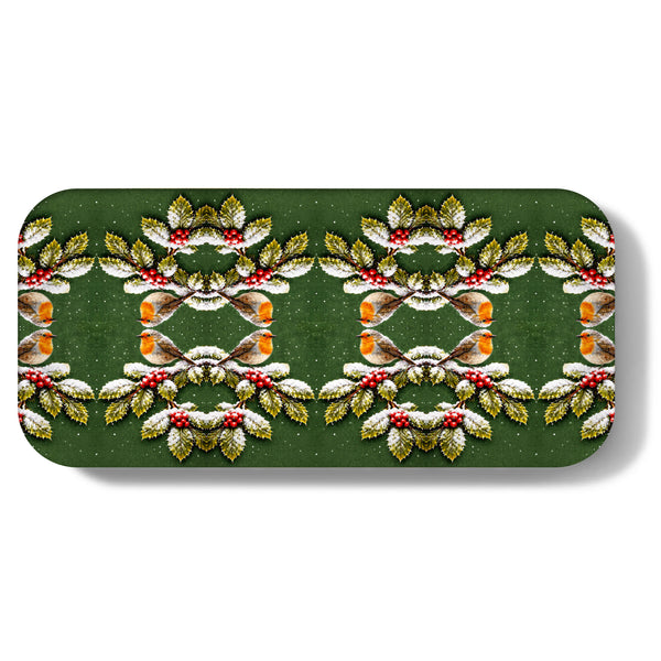 First Snowfall Narrow Birchwood Small Decorative Tray