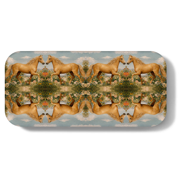 Golden Mare Narrow Birchwood Small Decorative Tray