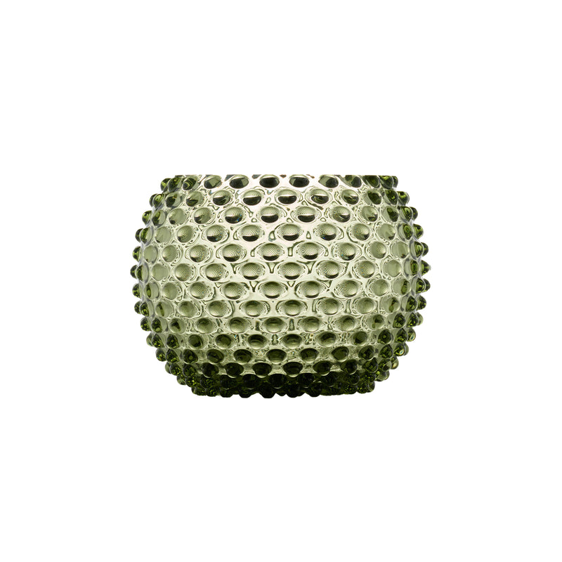 Hobnail Vase - Large - Moss Green