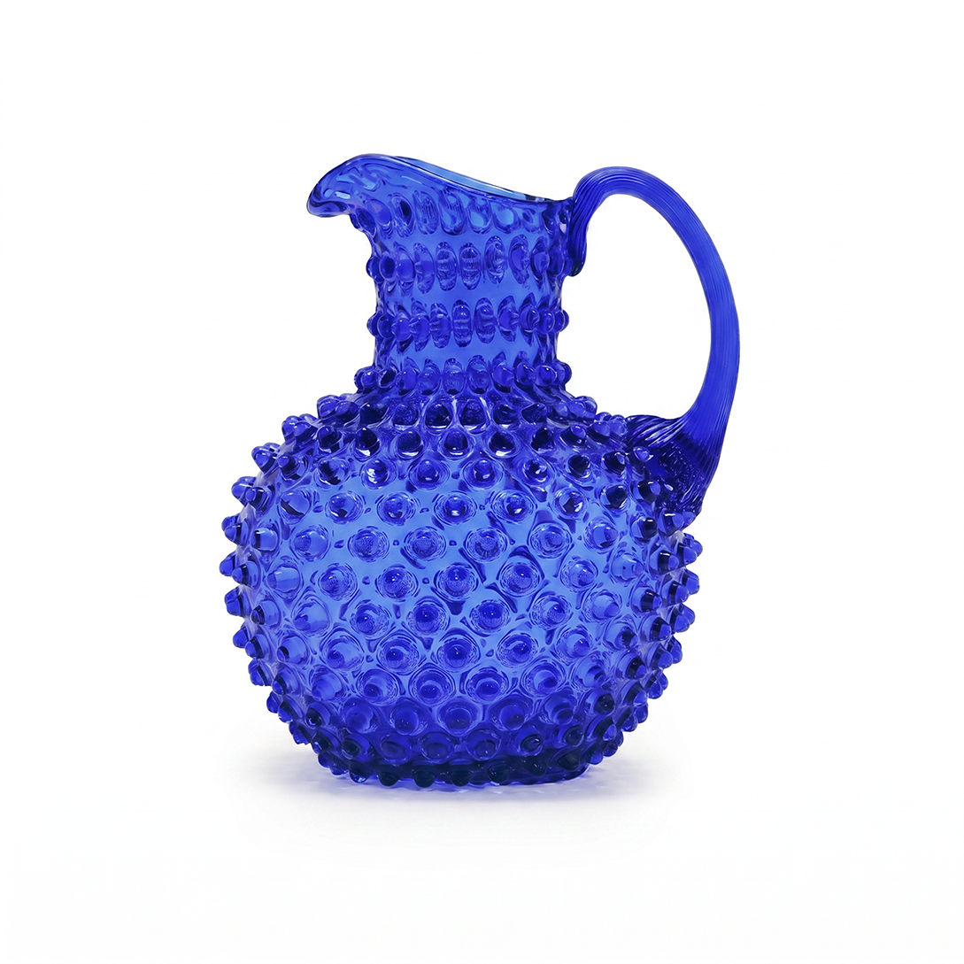 Limited Edition: Hobnail Jug - Large - Cobalt Blue