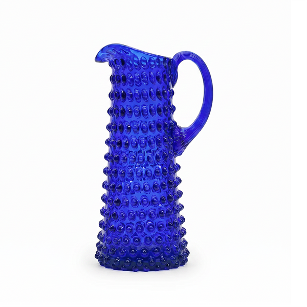 Limited Edition: Hobnail Jug - Tall - Cobalt Blue