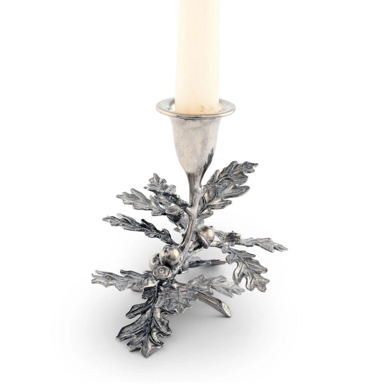 Oak Leaf Candlestick - 1 Taper