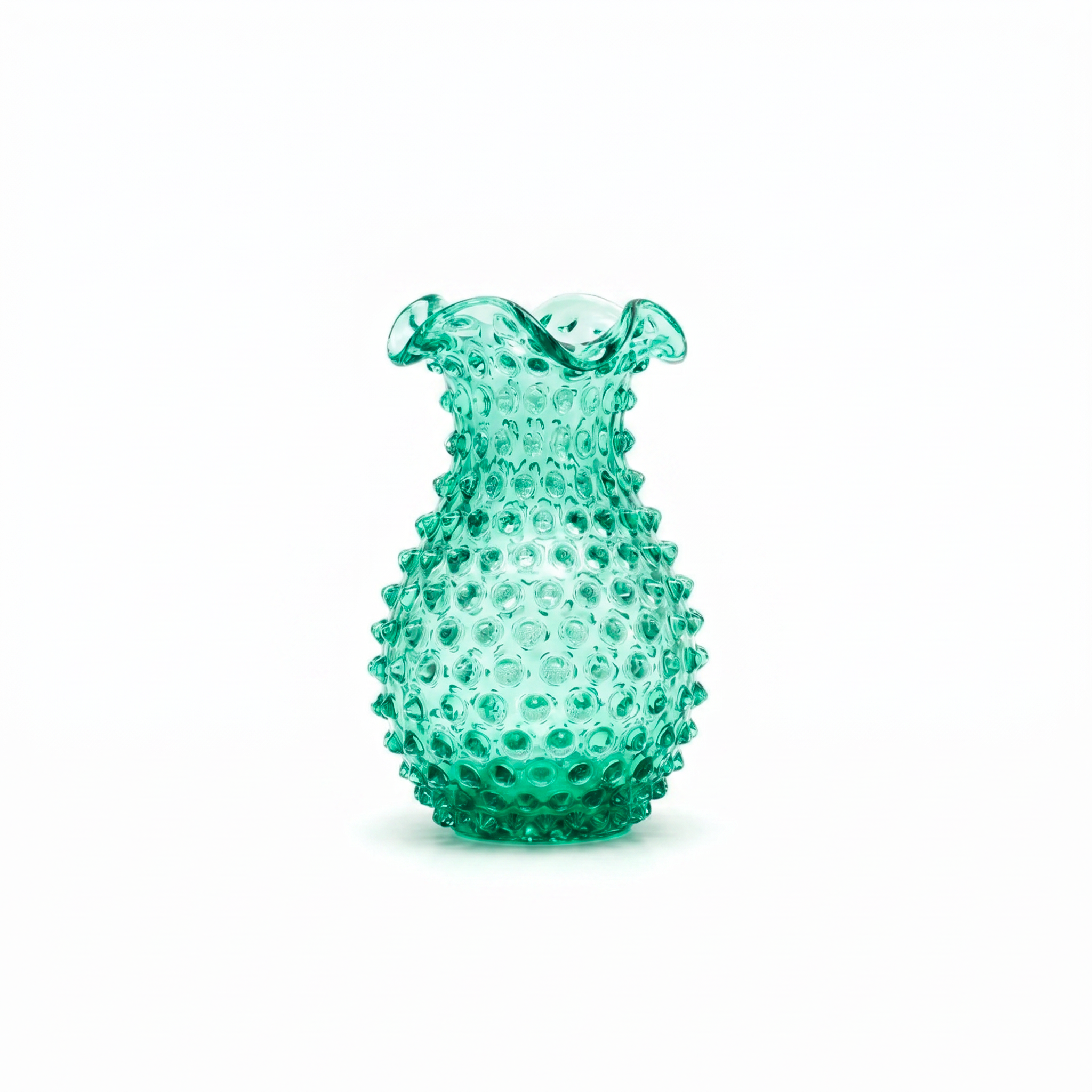 Hobnail Vase - Petal - Capri Sea