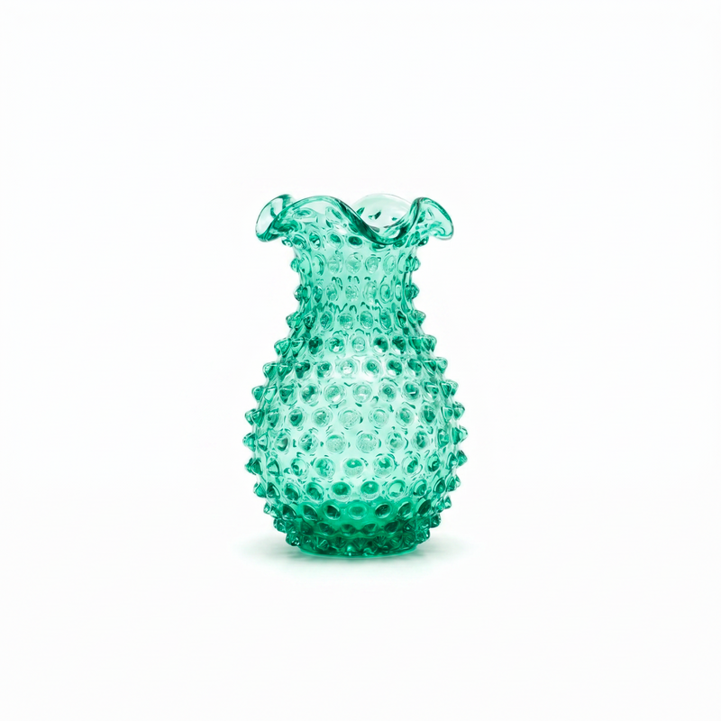 Hobnail Vase - Petal - Capri Sea