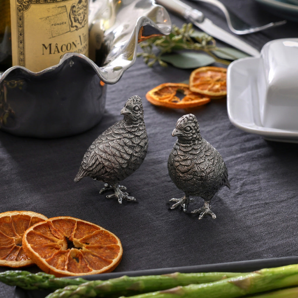 Standing Quails Salt & Pepper Set