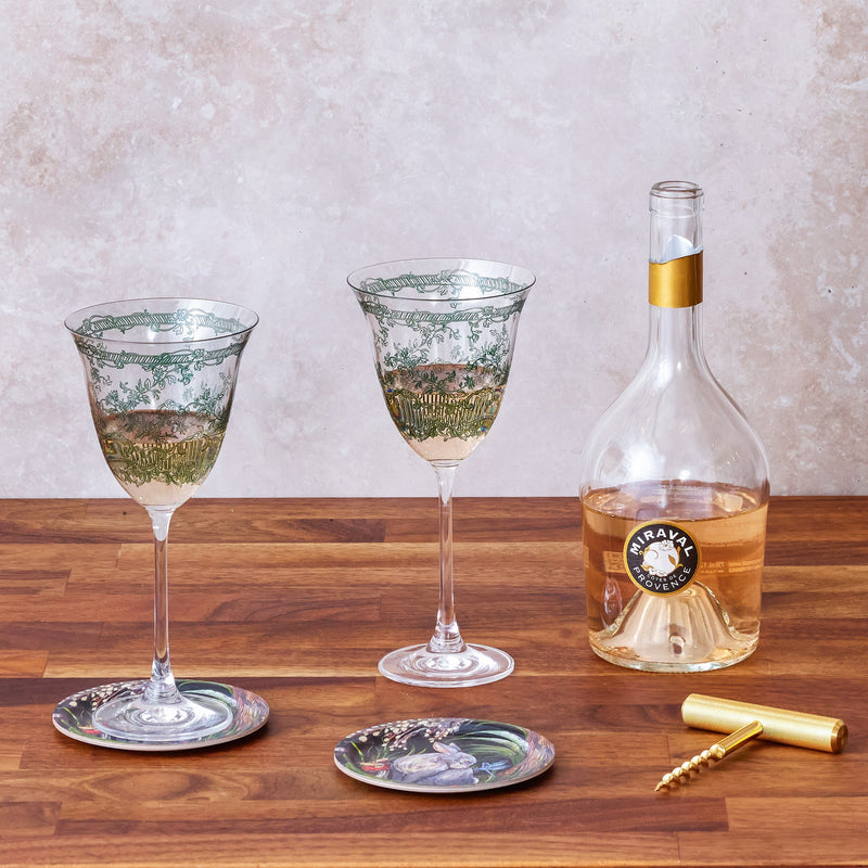 Giardino Wine Glass: Forest Green