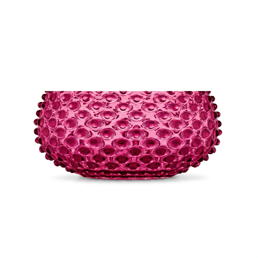 Limited Edition: Hobnail Bowl - Large - Raspberry