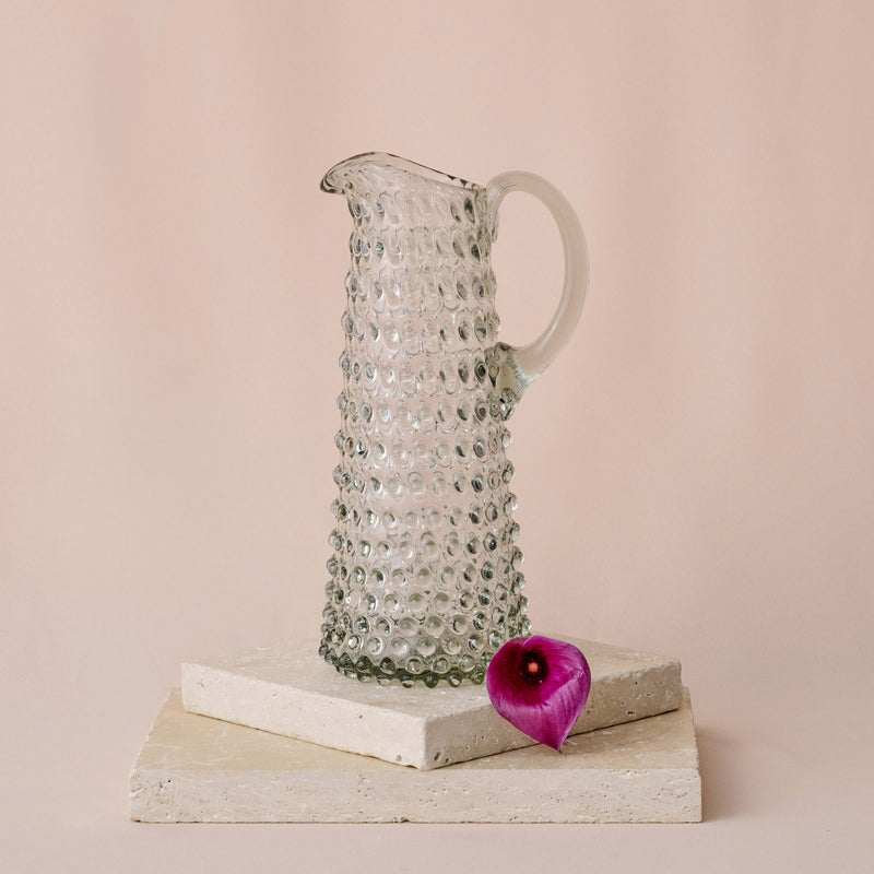 Hobnail Jug - Tall - Smokey Quartz