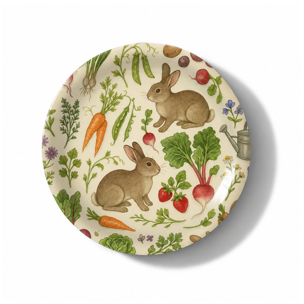 Spring Garden Decorative Birchwood Tray - Mini Round - Set of 2